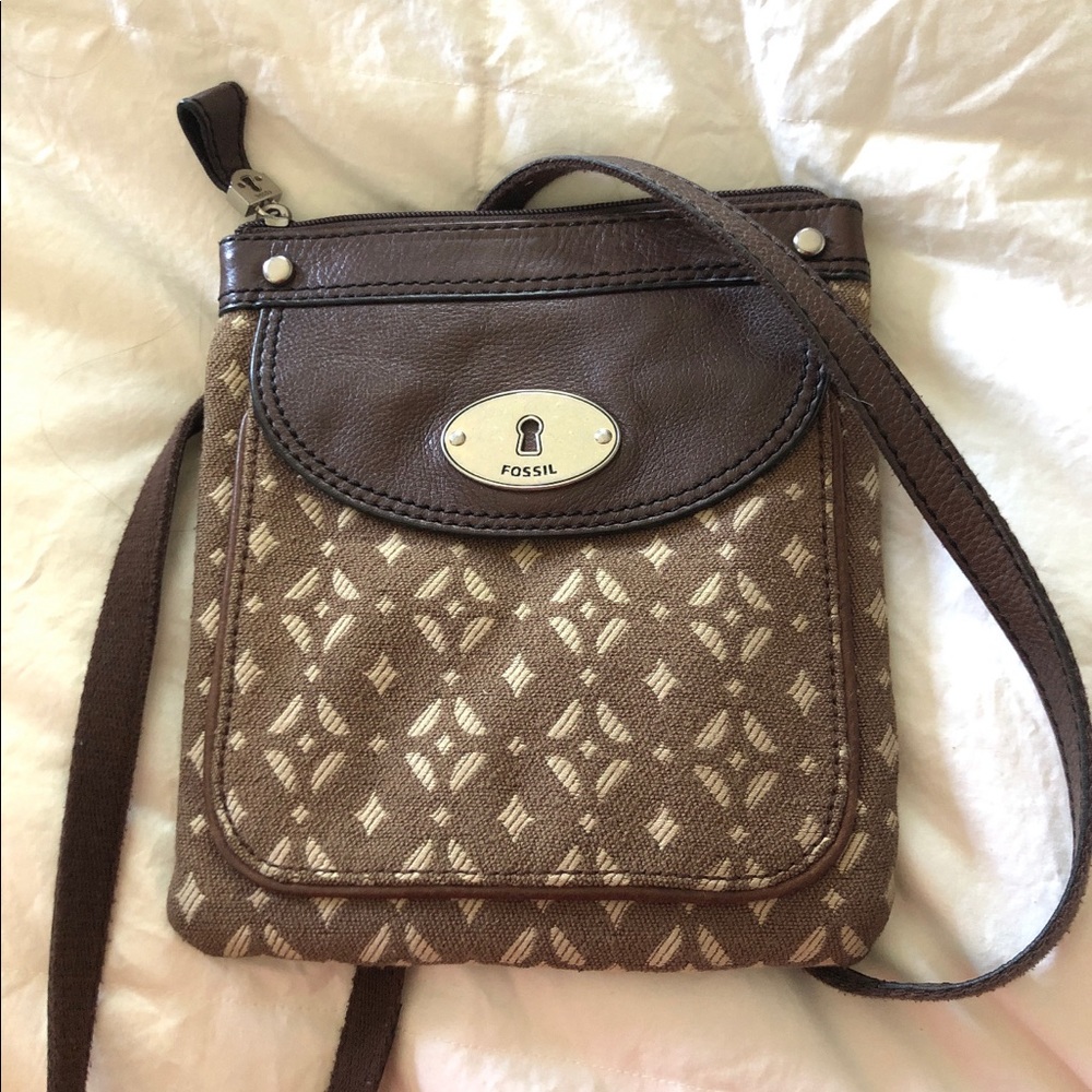 Fossil shoulder bag brown